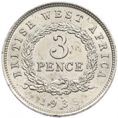 3 пенса 1938 года Британская Западная Африка
