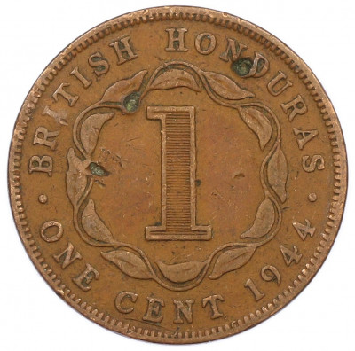 1 цент 1944 года Британский Гондурас
