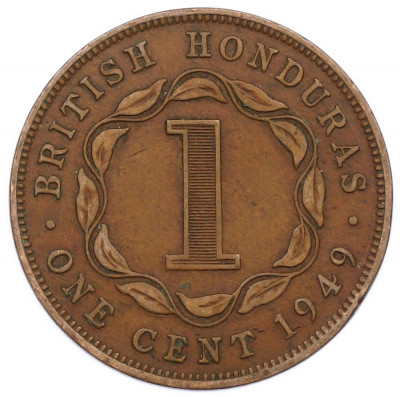 1 цент 1949 года Британский Гондурас