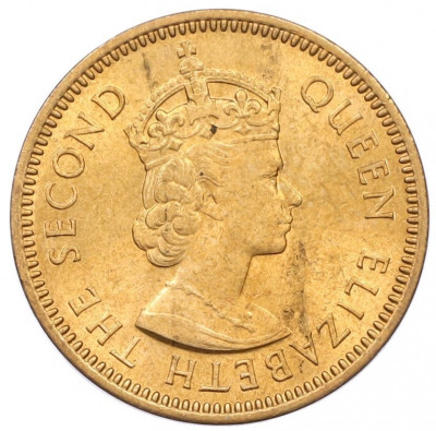 2 цента 1965 года Британские Восточные Карибы