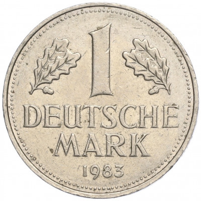 1 марка 1983 года J Западная Германия (ФРГ)