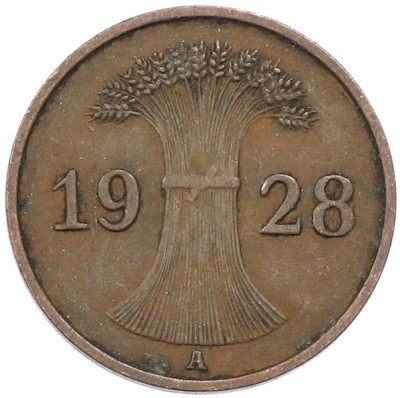 1 рейхспфенниг 1928 года A Германия