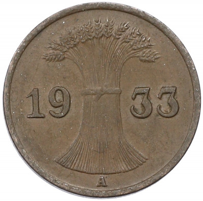 1 рейхспфенниг 1933 года A Германия