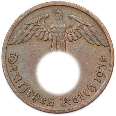 1 рейхспфенниг 1938 года A Германия