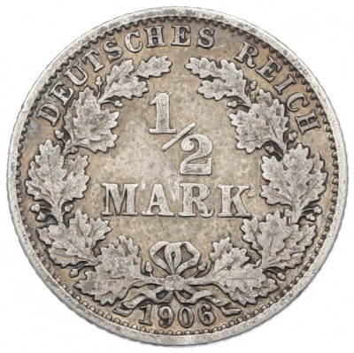 1/2 марки 1906 года G Германия