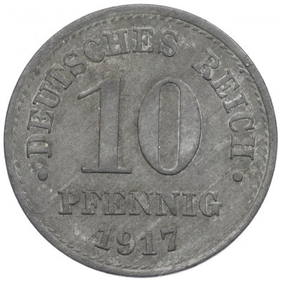 10 пфеннигов 1917 года Германия