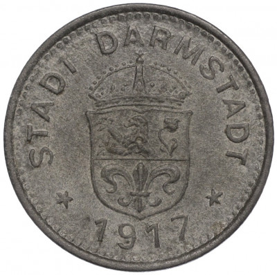 10 пфеннигов 1917 года Германия — город Дармштадт (Нотгельд)