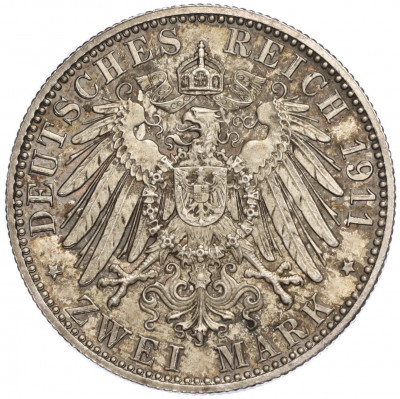 2 марки 1911 года Германия (Любек)