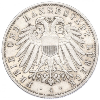 2 марки 1911 года Германия (Любек)