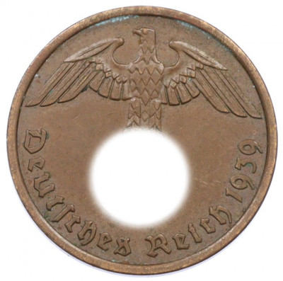 2 рейхспфеннига 1939 года A Германия