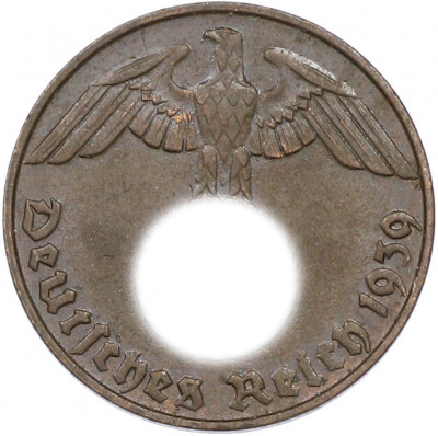 2 рейхспфеннига 1939 года D Германия