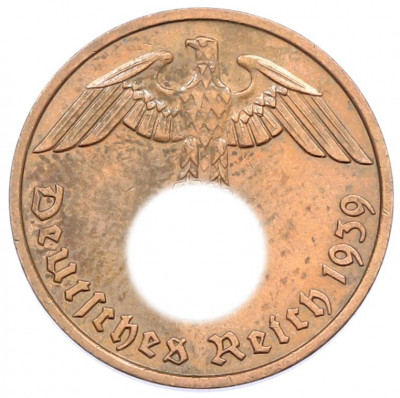 2 рейхспфеннига 1939 года E Германия