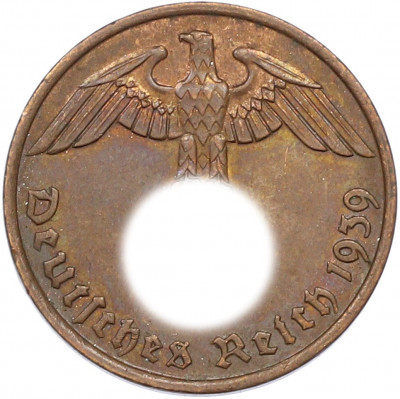 2 рейхспфеннига 1939 года G Германия