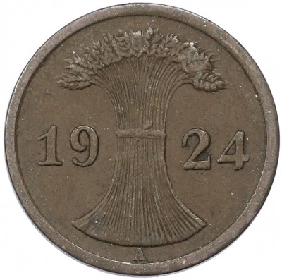 2 рентенпфеннига 1924 года A Германия