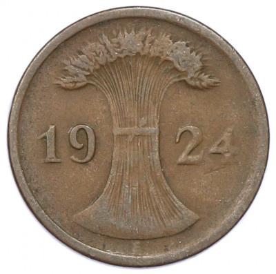 2 рентенпфеннига 1924 года F Германия