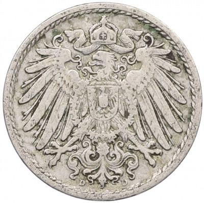 5 пфеннигов 1906 года D Германия