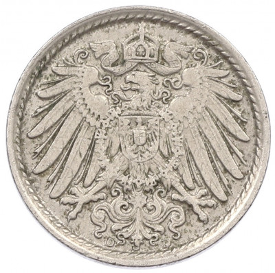 5 пфеннигов 1915 года D Германия