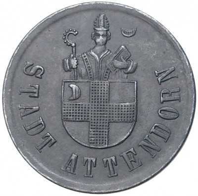 50 пфеннигов 1920 года Германия — город Аттендорн (Нотгельд)