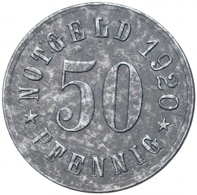 50 пфеннигов 1920 года Германия — город Аттендорн (Нотгельд)