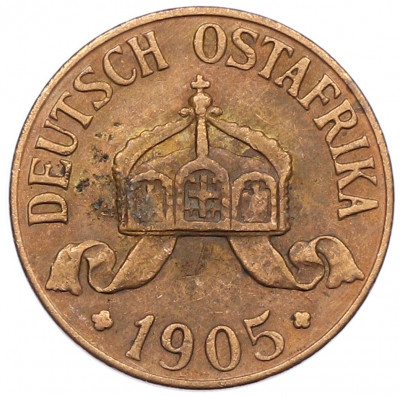 1/2 геллера 1905 года J Германская Восточная Африка