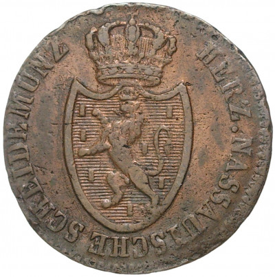 1 крейцер 1810 года Нассау