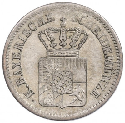 1 крейцер 1867 года Бавария