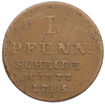 1 пфенниг 1785 года Брауншвейг-Люнебург