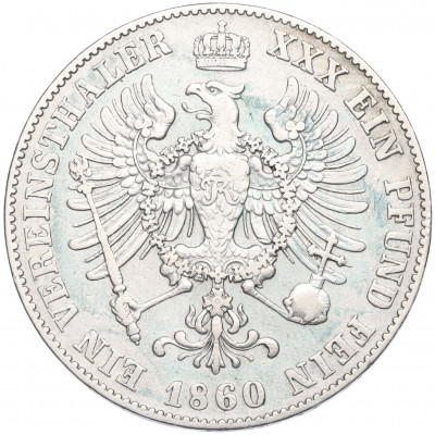 1 союзный талер 1860 года Пруссия