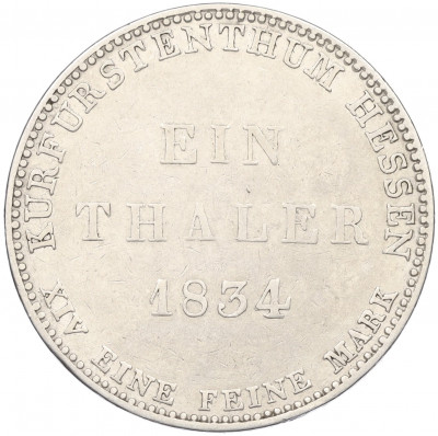 1 талер 1834 года Гессен-Кассель