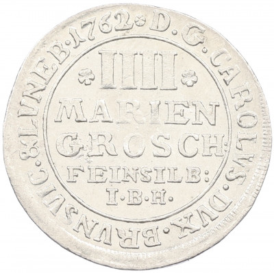 4 гроша 1762 года Брауншвейг-Вольфенбюттель