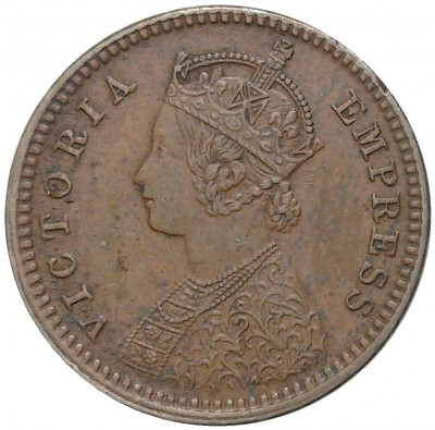 1/12 анны 1888 года Британская Индия — княжество Девас (Старшая ветвь)