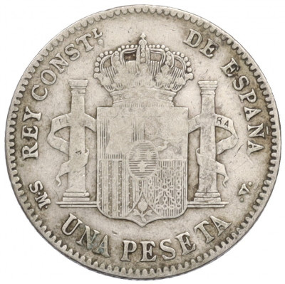 1 песета 1900 года Испания