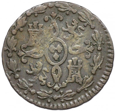 2 мараведи 1831 года Испания