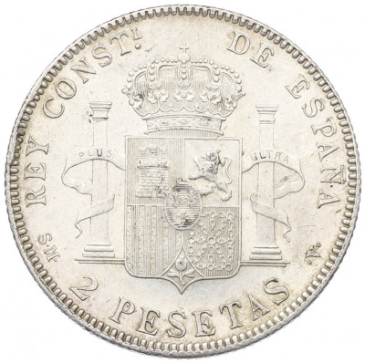 2 песеты 1905 года Испания