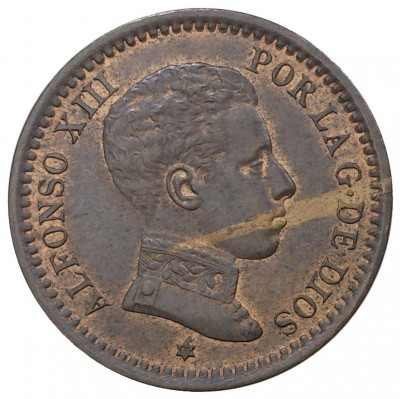 2 сентимо 1905 года Испания