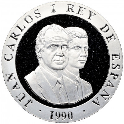 2000 песет 1990 года Испания «XXV Летние Олимпийские игры в Барселоне 1992 — Человеческая пирамида»