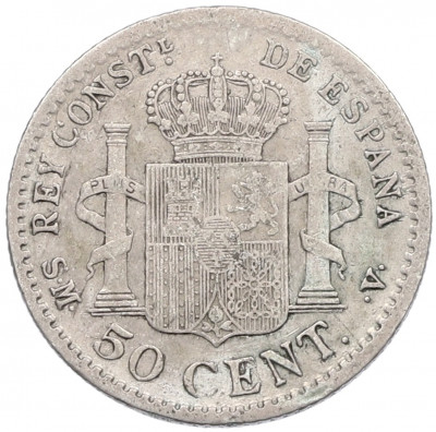 50 сентимо 1904 года Испания