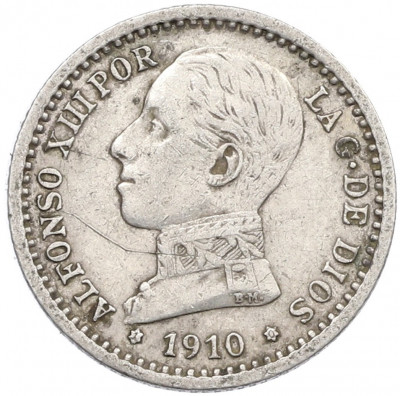 50 сентимо 1910 года Испания