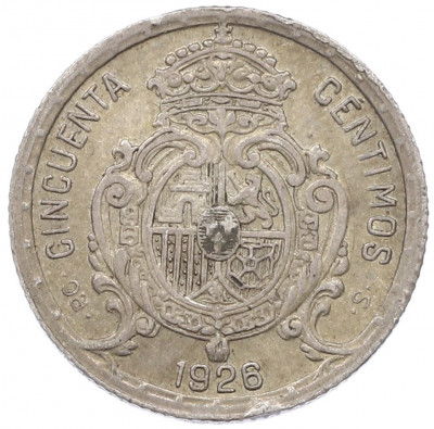 50 сентимо 1926 года Испания