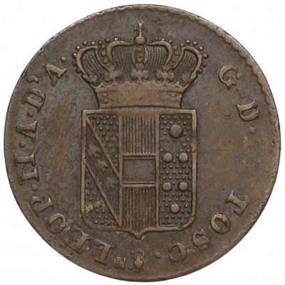 1 кваттрино 1854 года Тоскана