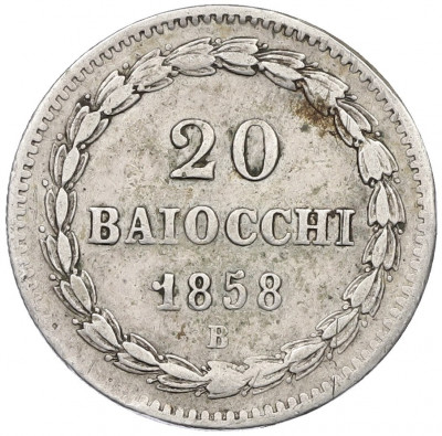20 байокко 1858 года Папская область