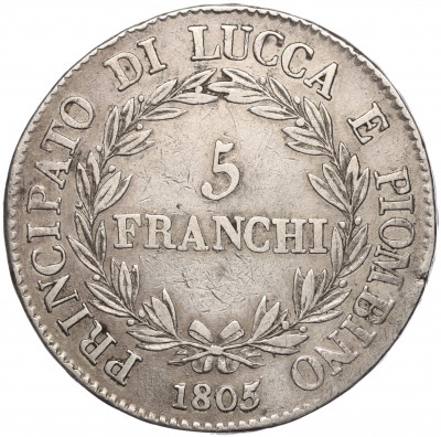 5 франков 1805 года Лукка и Пьомбиньо