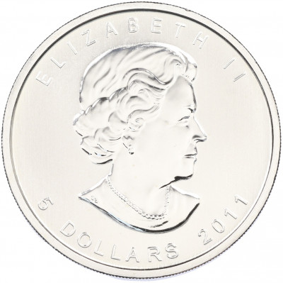 5 долларов 2011 года Канада «Кленовый лист»