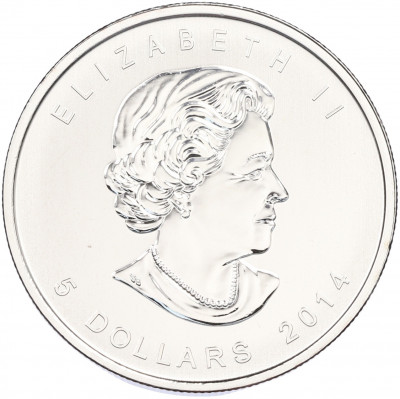 5 долларов 2014 года Канада «Китайская культура — Пять благословений»