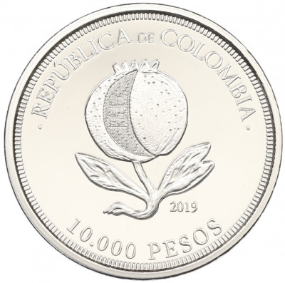 10000 песо 2019 года Колумбия «200 лет независимости»
