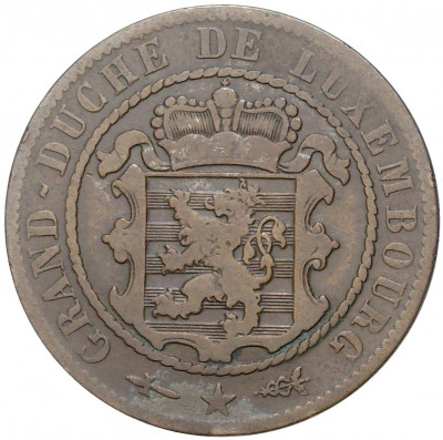 10 сантимов 1854 года Люксембург