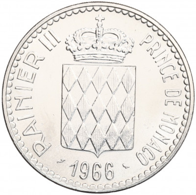 10 франков 1966 года Монако «110 лет вступлению на престол Чарльза III»