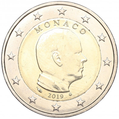 2 евро 2019 года Монако