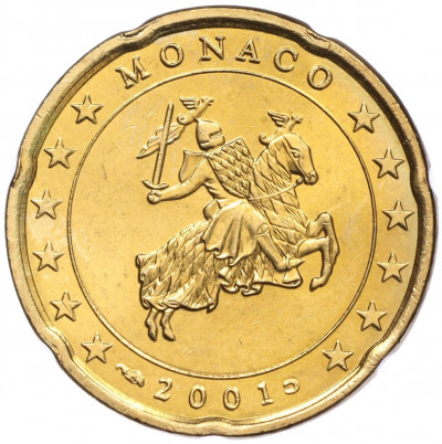 20 евроцентов 2001 года Монако