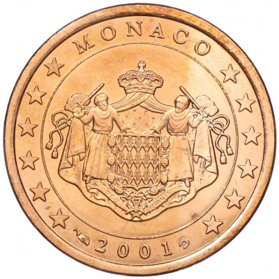 5 евроцентов 2001 года Монако